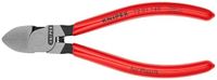 KNIPEX Diagonale tang voor het afknippen van plastic, rood