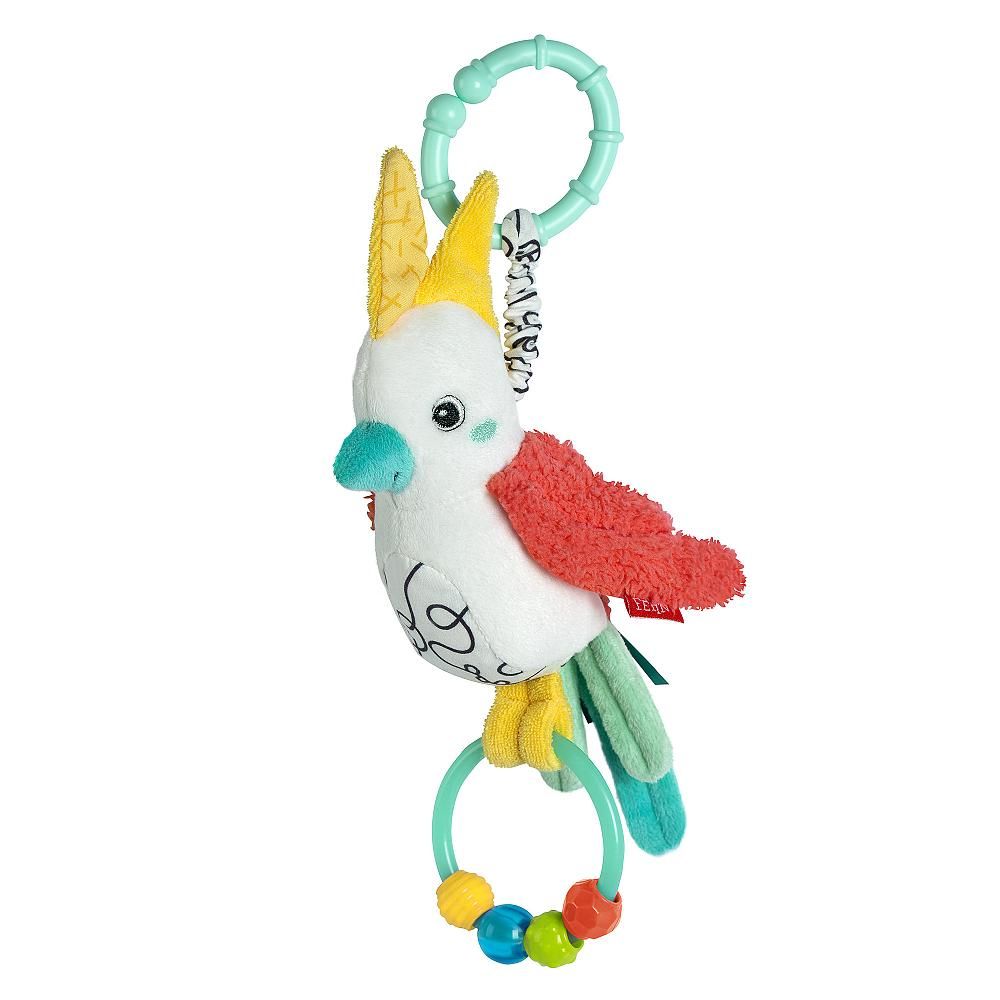 Fehn Tjilpende Vogel Baby Speelgoed - Meerkleurig