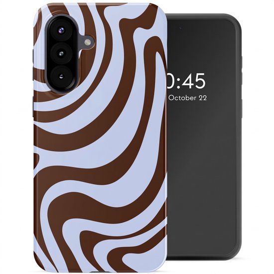Selencia Hoesje - Geschikt voor Samsung Galaxy A57 (5G) - Backcover - Dream Swirl Chocolate