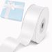 Decoraparty Satijnen lint wit 25 mm, 25 m