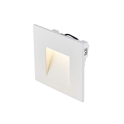 SLV wandinbouwarmatuur MOBALA / plafond- en wandverlichting binnen, ledspot, inbouwarmatuur, wandinbouwarmatuur, plafondspot / 3000K 1,3 W 14 lm wit