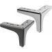 Gedotec Pied de canapé en métal STYG, 100 mm, chrome poli