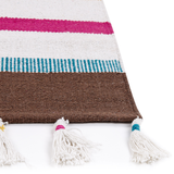Beliani HISARLI Vloerkleed Multicolor 80 x 150 cm Katoen