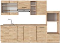 Vicco Fame-Line Complete keukeneenheid – 280 cm zonder werkblad Krachtige eik goud