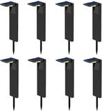 OSTRY Set van 8 grondpinnen op zonne-energie H41CM