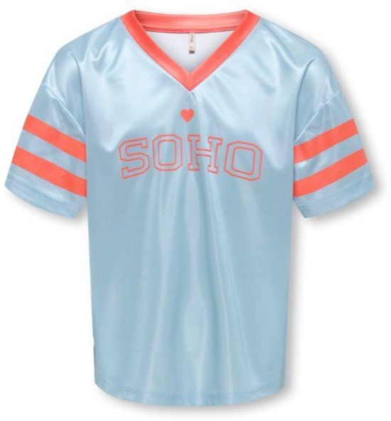 ONLY KIDS ONLY KOGLULU S/S V-NECK SPORTY TOP CS JRS Meisjes T-shirts Roze 146/152