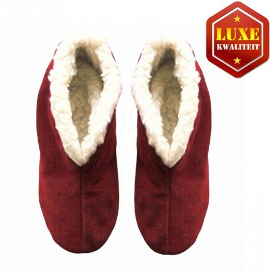 Bernardino Rode echte suede Spaanse sloffen dames maat 40