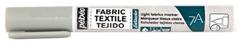 Pébéo 803413 7A textielmarker, 1 mm, lichtgrijs