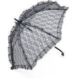 Bristol Novelty Lace Parasol (Black)