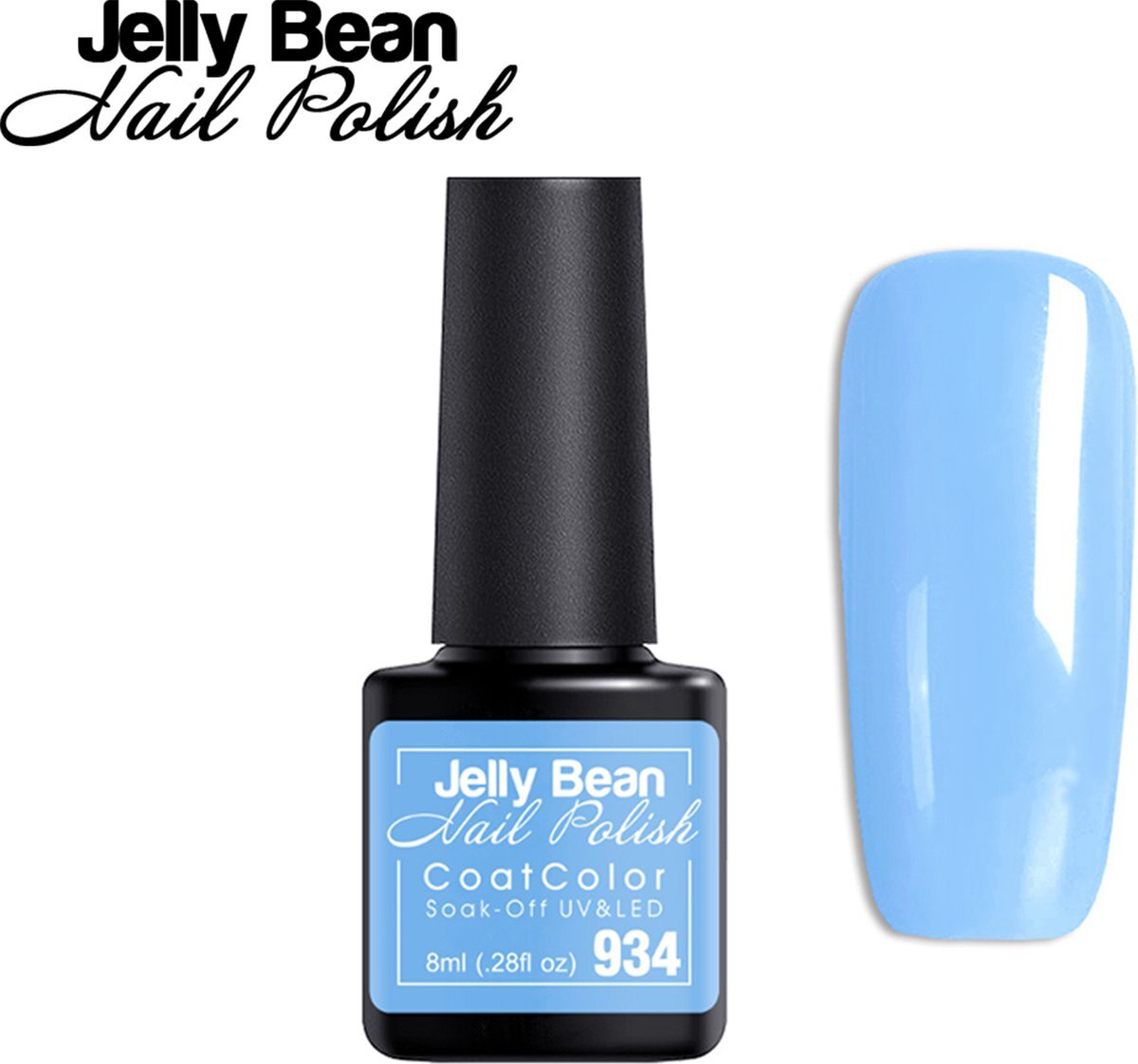 Jelly Bean Nail Polish Gel Nagellak New - Gellak - Sky Blue - UV Nagellak 8ml