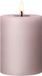 Ester & Erik Bougie pilier LED H10cm rose doux