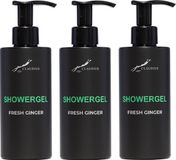 Claudius Cosmetics B.V. Showergel Fresh Ginger 300 ml - Set van 3