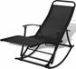 vidaXL Fauteuil de jardin acier et textilène noir