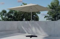Hioshop Leeds parasol beige vierkant 293x293cm polyester