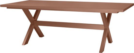 WOOOD Delta Picknicktafel Tuin - Aluminium - Terra - 75x220x105