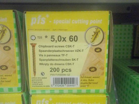pgb-Europe PGB Spaanderplaatschroef VZK-T 5,0x060mm (200 stuks)