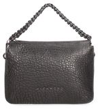Black B UNICA Sac bandoulière pour femme en cuir véritable