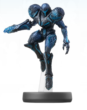 Nintendo Dark Samus Action Figure - Black/Blue - Merchandise