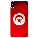 Apple iPhone X Drapeau tunisie Verstevigd hoesje met sublimatie bedrukking