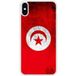 Apple iPhone X Drapeau tunisie Verstevigd hoesje met sublimatie bedrukking