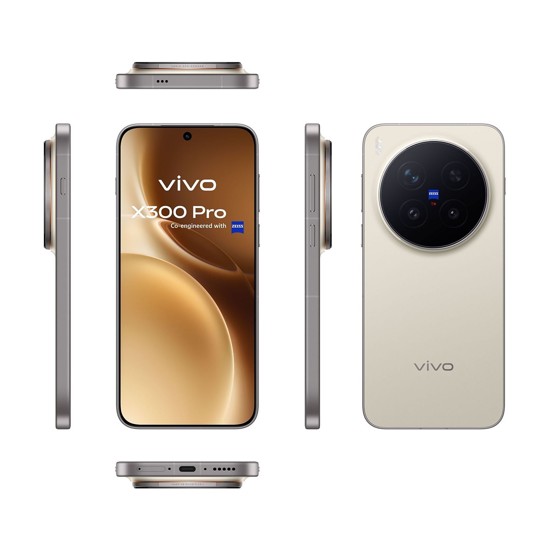 Vivo X300 Pro 5G 6.78" AMOLED Dual SIM Smartphone - 16GB RAM - 512GB - Brown