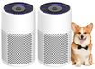 Purificateur d'air HEPA, pack de 2, 24 dB silencieux, 3 modes, blanc