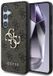Guess Metal Logo Samsung Galaxy S25 Hoesje - Bruin