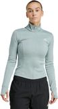 Adidas Performance Optime Essentials Jack Met Lange Ritssluiting - Dames - Groen
