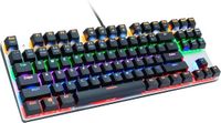 DrPhone AULA2 Mechanisch USB Bedrade Gaming Toetsenbord – 87 Toetsen + LED-achtergrondverlichting – Multimedia - Anti-Ghosting technologie met Rode Schakelaar