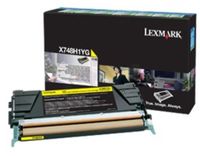 Lexmark X748H3YG toner cartridge geel 10000 pages