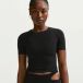 Nike Zenvy Dri-Fit IB8964-010, top met korte mouwen voor dames, zwart/cool grijs, maat S