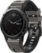 By Qubix - Geschikt voor Garmin bandje - 26mm Quickfit - leer + siliconen bandje - Grijs - Geschikt voor Garmin Epix Pro Gen 2 (51mm) / Quatix 7X / 6X & Tactix 7 (pro)