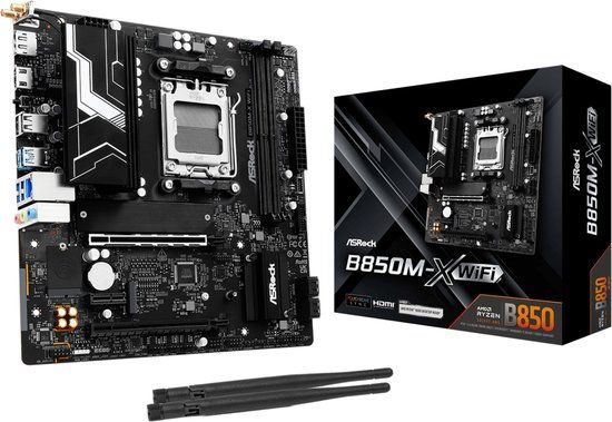 ASROCK B850M-X WiFi - Moederbord Micro ATX - Socket AM5 - AMD B850 - DDR5