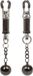 CalExotics Weighted Twist Nipple Clamps - Bondage / SM Nipple clamps Zilver