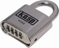 Kasp K11750D Hangslot 50 mm Zilver Cijferslot