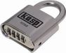 Kasp K11750D Hangslot 50 mm Zilver Cijferslot