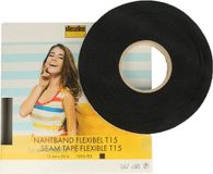 Vlieseline VLIESELINE FLEXIBEL NAADBAND 15MM ZWART - 50M