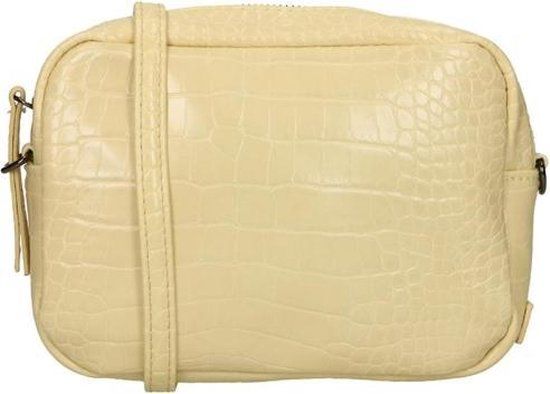 Zebra Natural Bag Nova Yellow Women's Shoulder Bag - Yellow, 12x15x5 cm, Faux Leather