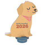 Mr Wonderful Tafelkalender 2026 met standaard, Dog-Lendar