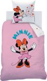 Disney Minnie Mouse Dekbedovertrek Happy - Eenpersoons - 140 x 200 cm - Coton