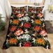 Merkloos Kingsize Dekbedovertrek met Waterverf Bloemen