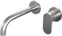 Brauer Brushed Edition Inbouw Wastafelmengkraan met Gebogen Uitloop en Rozetten Model C1 RVS Geborsteld PVD