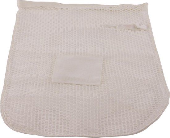 Merkloos / Sans marque Premium wasnet 40x60 cm - Met knoopsluiting - Wit