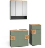 Vicco Badkamermeubelset Eden, Groen, 3-delig
