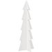 Arbre de Noël en bois pour décoration blanc 112 cm pin massif
