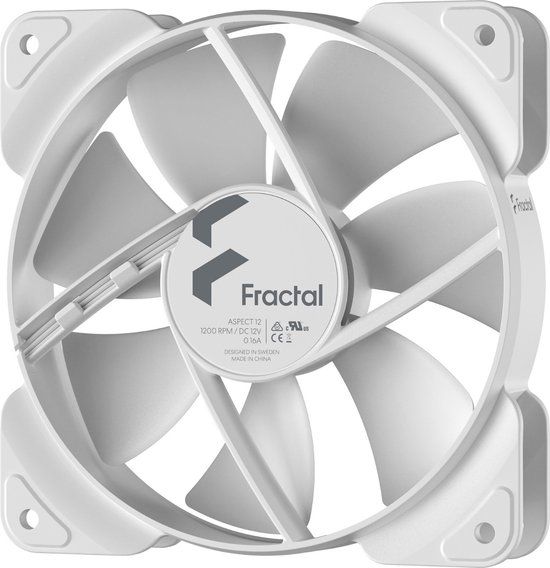 Fractal Design Aspect 12 - 12cm White Fan - FD-F-AS1-1202