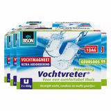 Bison Vochtvreter Ambiance Magneet Neutraal - 4 x 2 x 450 gr - Voordeelverpakking