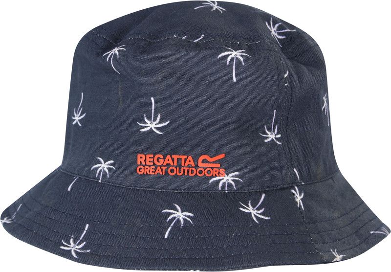 Regatta Crow Hoofdbedekking Kinderen - navy palm print 11-13 | 55cm