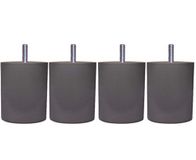 Margot 3700527826998 cilinder set van 4 lattenpoten, taupe, hoogte 9,0 cm