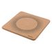 Metaltex Onderzetter van kurk 20 x 20 cm, decoratie – stijlvolle bescherming voor tafel en toonbank
